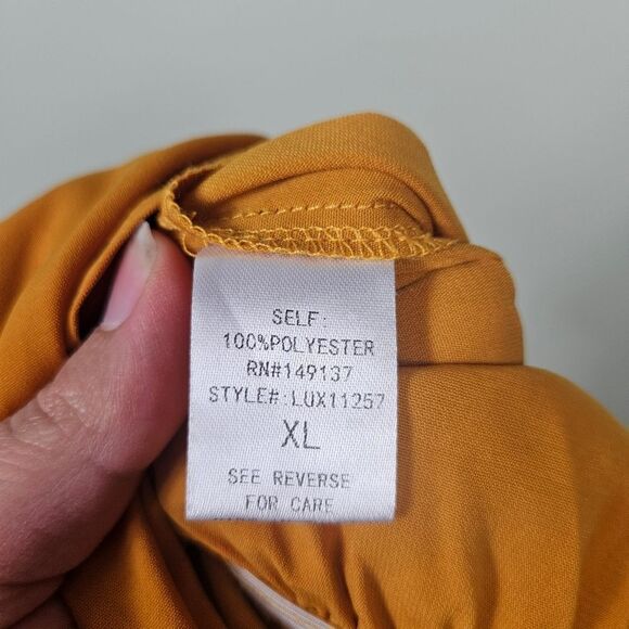 NWT Fashion Nova Stroll at the Plaza Jumpsuit. Mustard Yellow XL - Picture 15 of 16